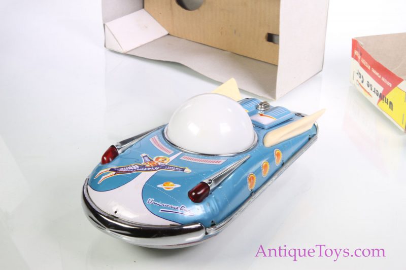 Early Chinese Tin Lithographed Universe Car ME 089 Battery-Op Space Toy with Box <FONT COLOR="ff000 ">*SOLD*</font> - Image 8