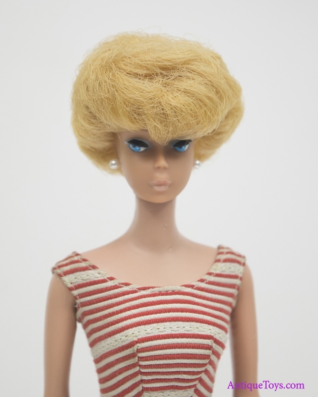 1961 Barbie Bubblecut Doll w/ Cruise Stripes Dress *sold 