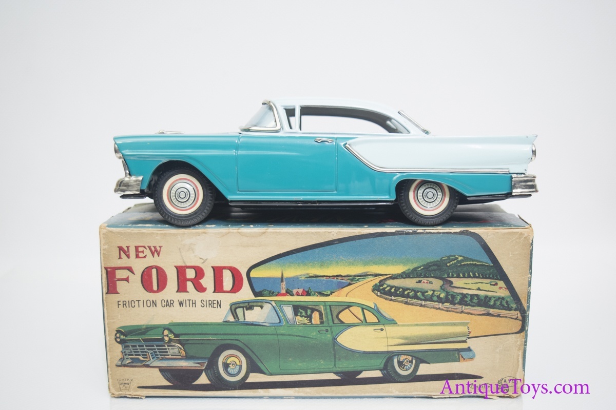 Asahi ATC Ichiko 1958 Ford w/ Siren Friction Car *SOLD