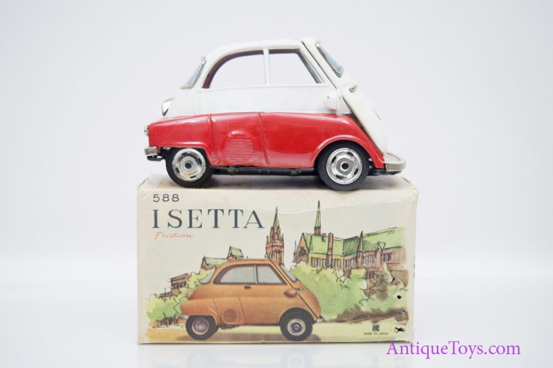 Bandai BMW Isetta Friction Tin Car Toy 588 Japan <FONT COLOR="ff000 ">*SOLD*</font>