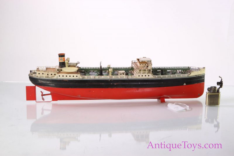 Fleischmann Tanker Boat #855 Tin Windup <FONT COLOR="ff000 ">*SOLD*</font>