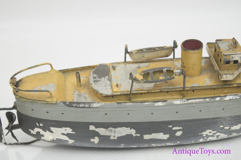 Ives US Merchant Marine Tin Clockwork Ship 9" <FONT COLOR="ff000 ">*SOLD*</font> - Image 4