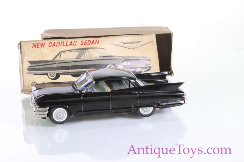 1961 Cadillac Sedan Tin Car Marusan Japan #3828 <FONT COLOR="ff000 ">*SOLD*</font> - Image 9