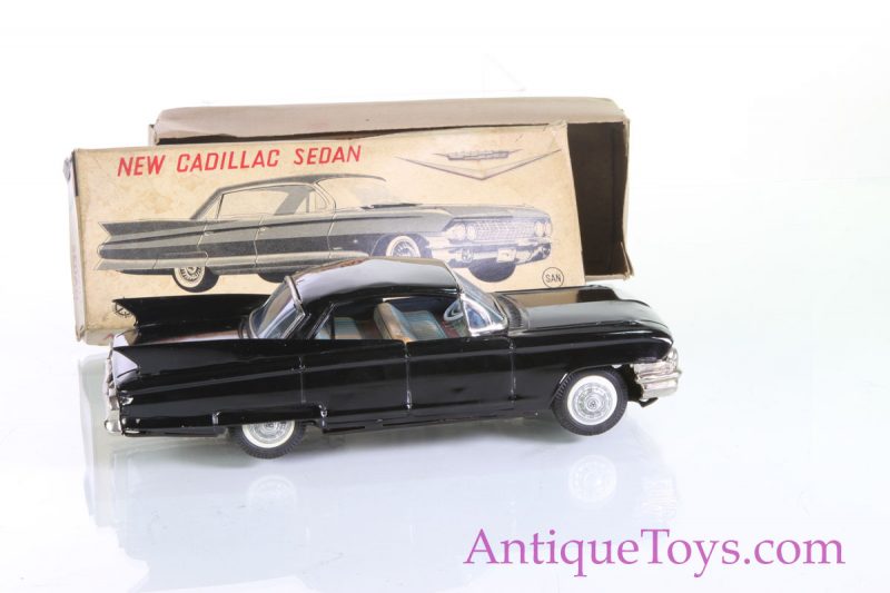 1961 Cadillac Sedan Tin Car Marusan Japan #3828 <FONT COLOR="ff000 ">*SOLD*</font> - Image 13