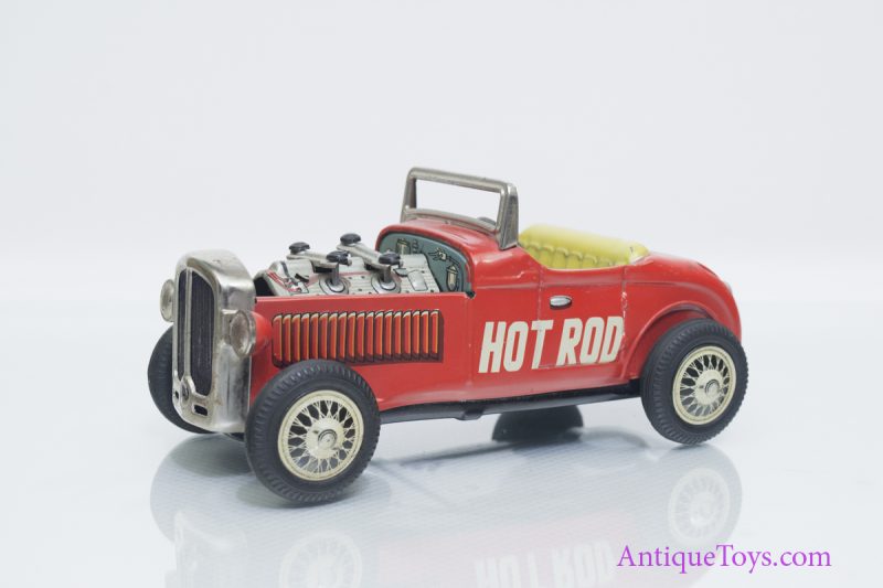Hot Rod Friction Tin Car Piston Action by Nomura <FONT COLOR="ff000 ">*SOLD*</font> - Image 11