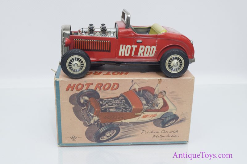Hot Rod Friction Tin Car Piston Action by Nomura <FONT COLOR="ff000 ">*SOLD*</font>