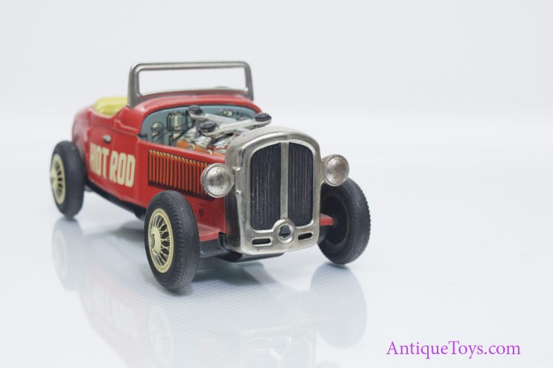Hot Rod Friction Tin Car Piston Action by Nomura <FONT COLOR="ff000 ">*SOLD*</font> - Image 4