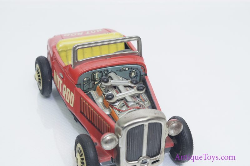Hot Rod Friction Tin Car Piston Action by Nomura <FONT COLOR="ff000 ">*SOLD*</font> - Image 5