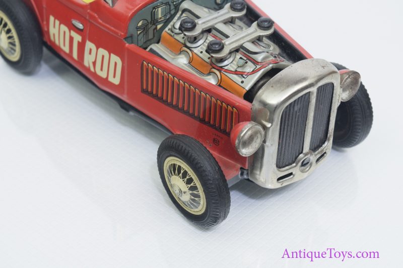 Hot Rod Friction Tin Car Piston Action by Nomura <FONT COLOR="ff000 ">*SOLD*</font> - Image 7