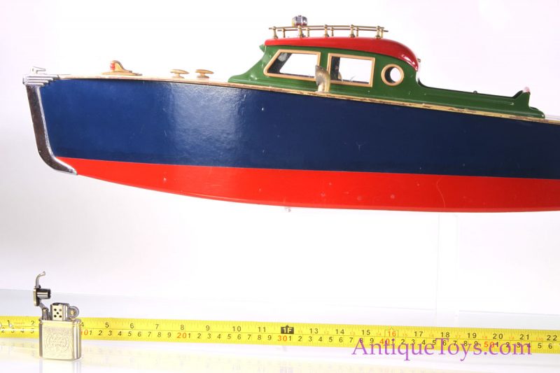 Orkin Craft Speedboat Windup Cabin Cruiser Boat for Sale <FONT COLOR="ff000 ">*SOLD*</font> - Image 4