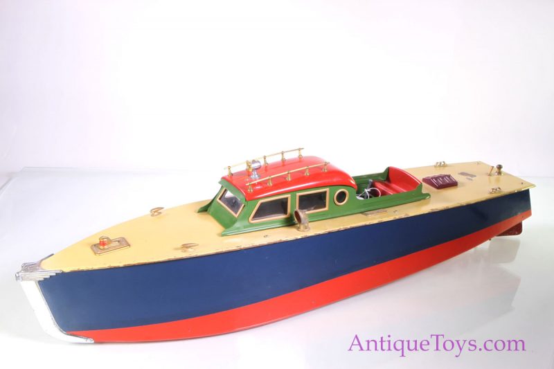 Orkin Craft Speedboat Windup Cabin Cruiser Boat for Sale <FONT COLOR="ff000 ">*SOLD*</font>