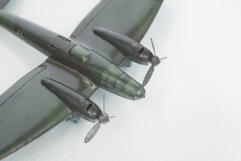 Pre-War Lehmann #833 Heinkel 111 Tin Plane Kit *Antique Toys E-Museum* - Image 4