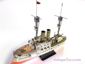 tin toy battleship