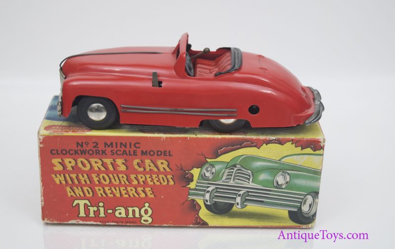 Lines Bros Tri-Ang #2 Minic Sports Car w/ Gear Select Tin Car <FONT COLOR="ff000 ">*SOLD*</font>