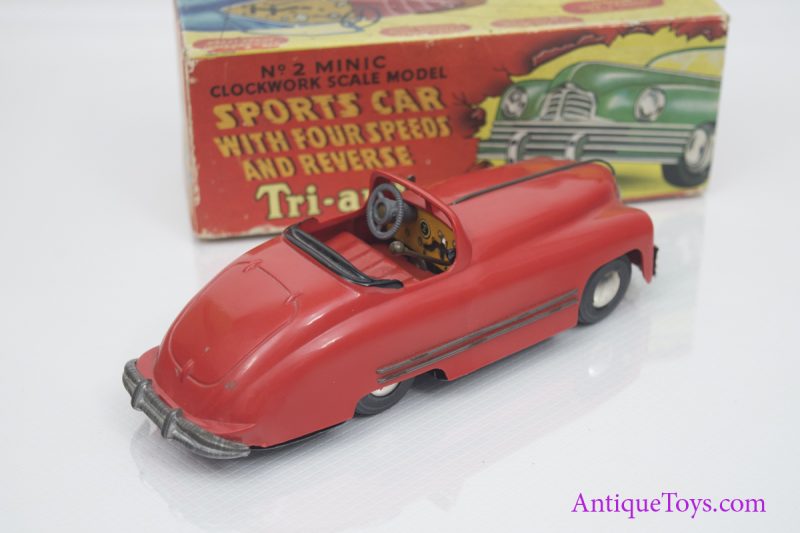 Lines Bros Tri-Ang #2 Minic Sports Car w/ Gear Select Tin Car <FONT COLOR="ff000 ">*SOLD*</font> - Image 3