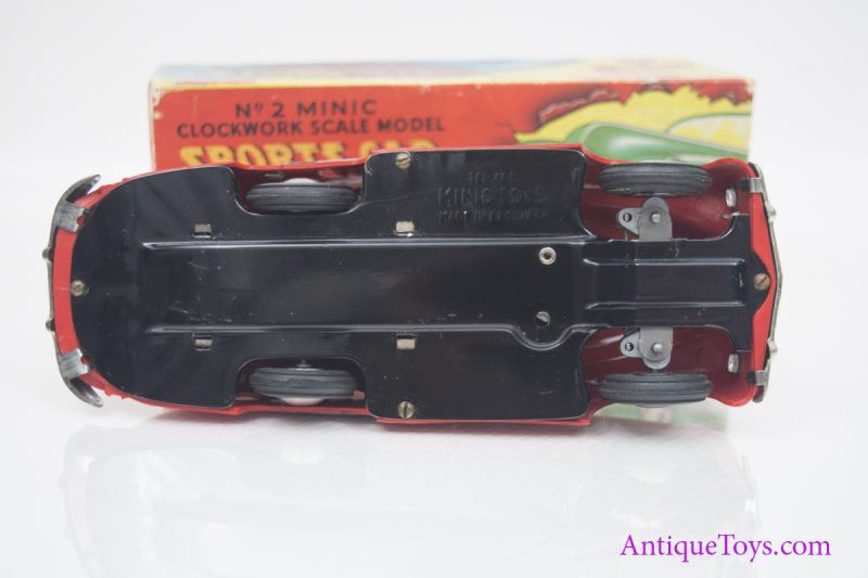 Lines Bros Tri-Ang #2 Minic Sports Car w/ Gear Select Tin Car <FONT COLOR="ff000 ">*SOLD*</font> - Image 5