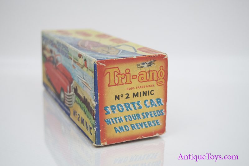 Lines Bros Tri-Ang #2 Minic Sports Car w/ Gear Select Tin Car <FONT COLOR="ff000 ">*SOLD*</font> - Image 6