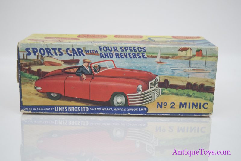 Lines Bros Tri-Ang #2 Minic Sports Car w/ Gear Select Tin Car <FONT COLOR="ff000 ">*SOLD*</font> - Image 7