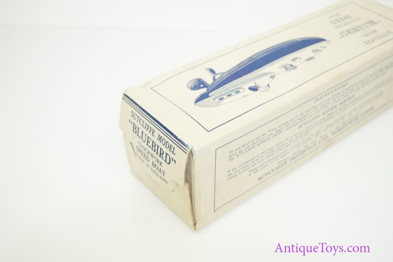 Sutcliffe Model Bluebird Clockwork Speed Boat Tin Toy <FONT COLOR="ff000 ">*SOLD*</font> - Image 7