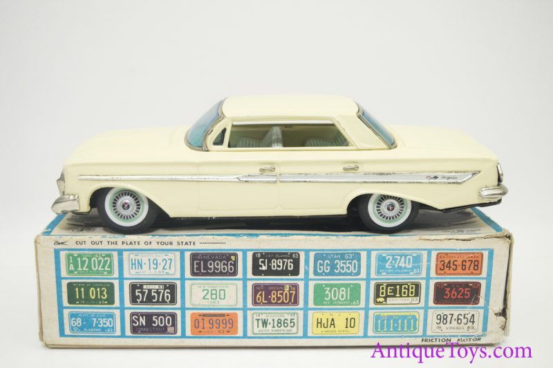1963 Bandai Chevy Impala License Plated Tin Car <FONT COLOR="ff000 ">*SOLD*</font>