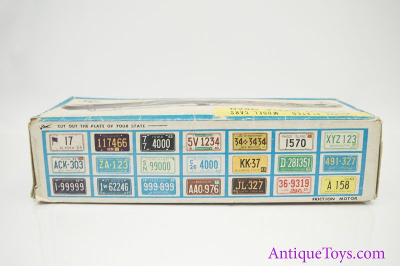 1963 Bandai Chevy Impala License Plated Tin Car <FONT COLOR="ff000 ">*SOLD*</font> - Image 9