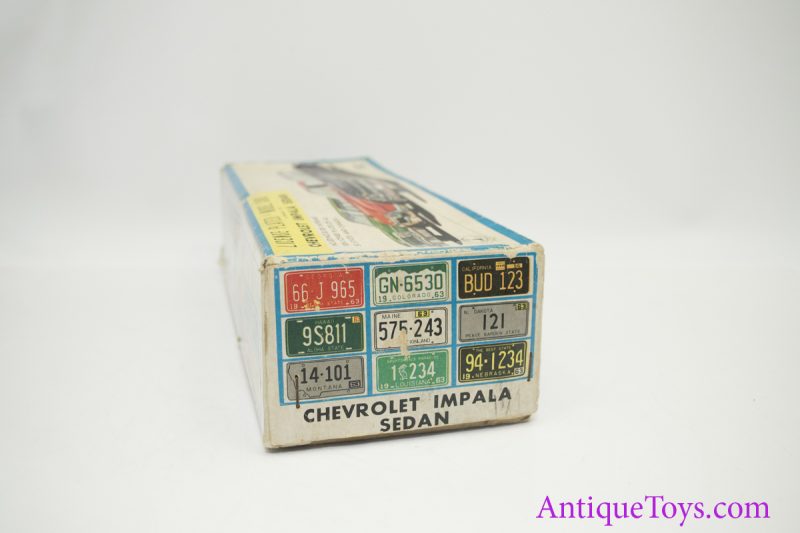 1963 Bandai Chevy Impala License Plated Tin Car <FONT COLOR="ff000 ">*SOLD*</font> - Image 10