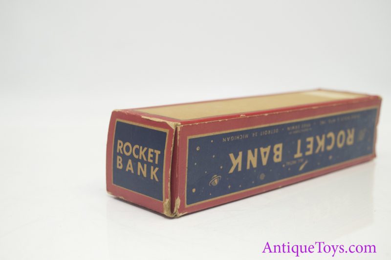 Vintage Cast Metal Rocket Bank Duro MFG. w/ Box <FONT COLOR="ff000 ">*SOLD*</font> - Image 7