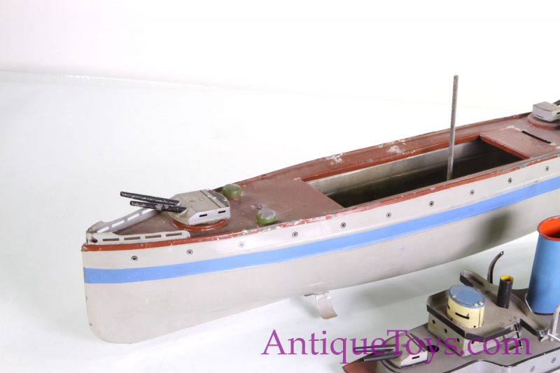 GFN or Fleischmann tin Battleship from 1950s <FONT COLOR="ff000 ">*SOLD*</font> - Image 2