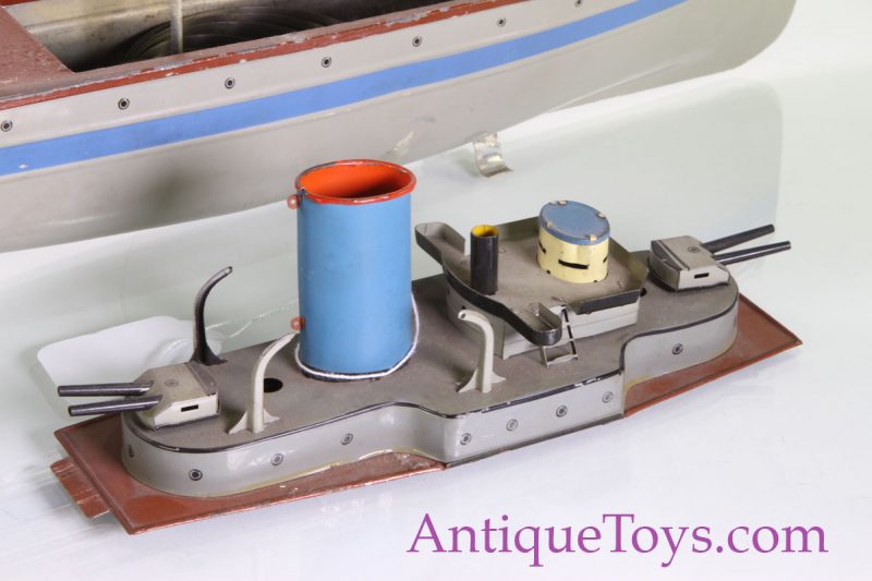 GFN or Fleischmann tin Battleship from 1950s <FONT COLOR="ff000 ">*SOLD*</font> - Image 3