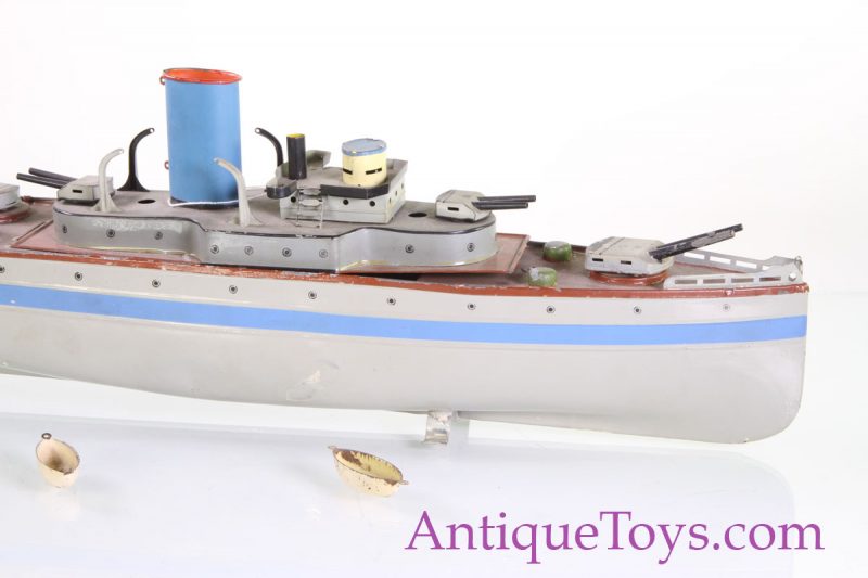 GFN or Fleischmann tin Battleship from 1950s <FONT COLOR="ff000 ">*SOLD*</font>