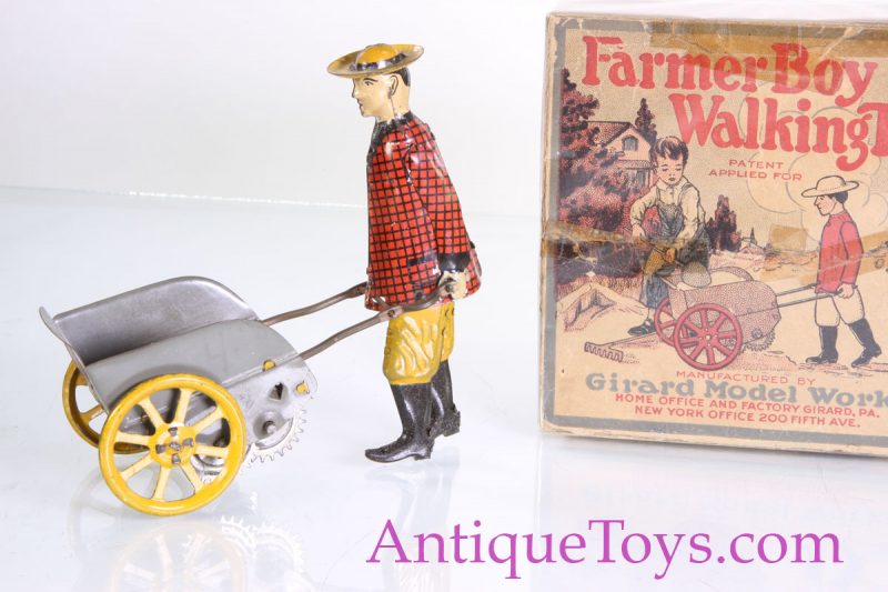 Girard Woods Farmer Boy Walking Windup Toy with Box <FONT COLOR="ff000 ">*SOLD*</font> - Image 2