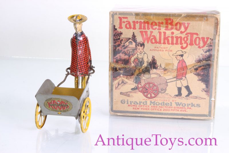 Girard Woods Farmer Boy Walking Windup Toy with Box <FONT COLOR="ff000 ">*SOLD*</font> - Image 4