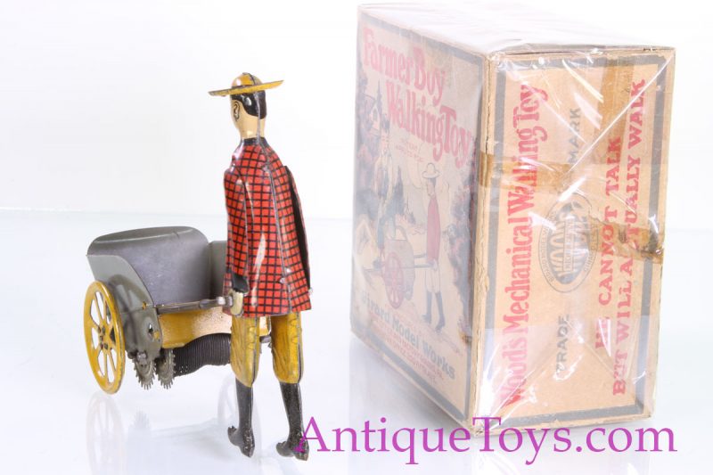 Girard Woods Farmer Boy Walking Windup Toy with Box <FONT COLOR="ff000 ">*SOLD*</font> - Image 8