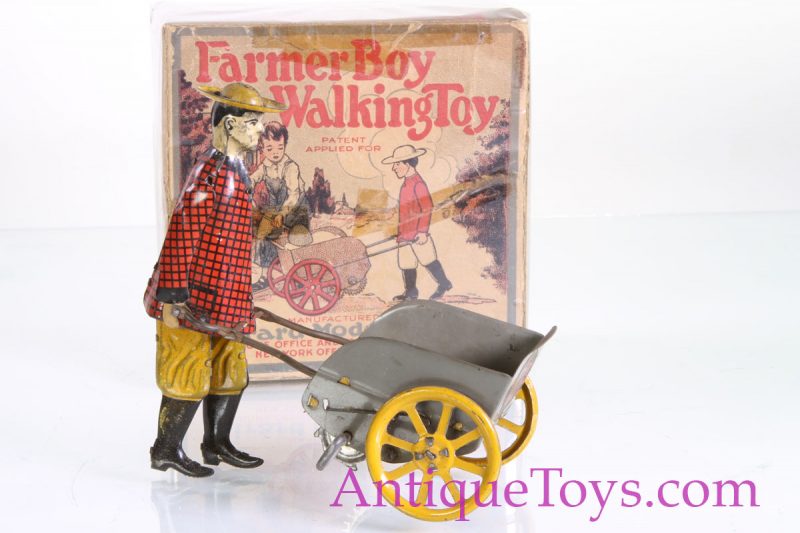 Girard Woods Farmer Boy Walking Windup Toy with Box <FONT COLOR="ff000 ">*SOLD*</font> - Image 10