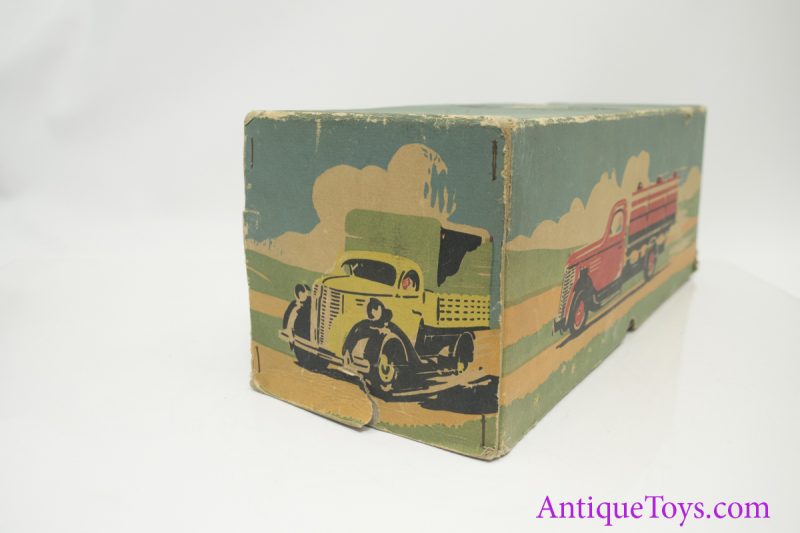 VeBe ca. 1950's  Chevy Stake Truck Tin Wind Up <FONT COLOR="ff000 ">*SOLD*</font> - Image 12