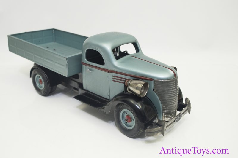 VeBe ca. 1950's  Chevy Stake Truck Tin Wind Up <FONT COLOR="ff000 ">*SOLD*</font> - Image 5