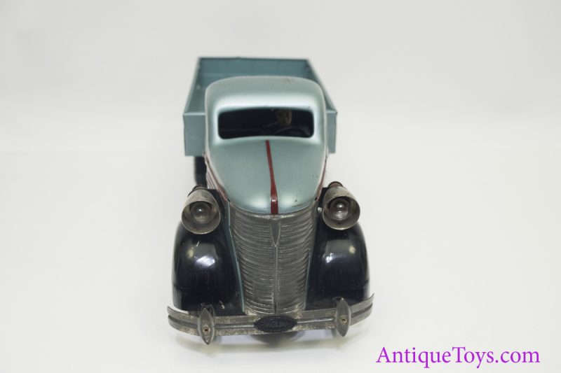 VeBe ca. 1950's  Chevy Stake Truck Tin Wind Up <FONT COLOR="ff000 ">*SOLD*</font> - Image 6