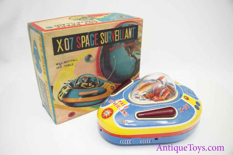 Masudaya Modern Toys X-07 Space Surveillant Space Ship Japan <FONT COLOR="ff000 ">*SOLD*</font>