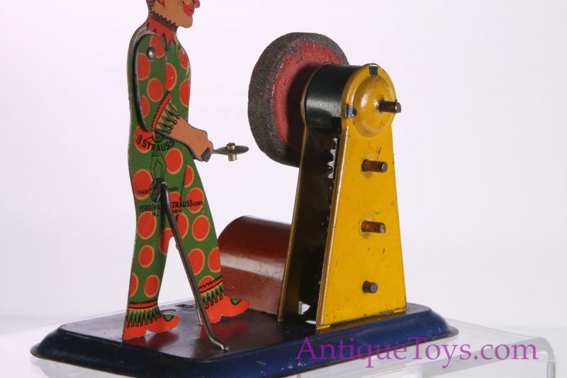 Strauss Clown Scissors Grinder Windup <FONT COLOR="ff000 ">*SOLD*</font> - Image 7