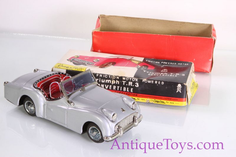 Silver Bandai TR3 Japanese tin car for Sale <FONT COLOR="ff000 ">*SOLD*</font>