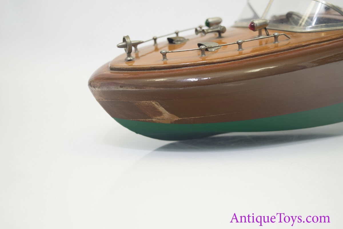 Vintage ITO Lacquered Wood Twin *sold* Model Boat ...