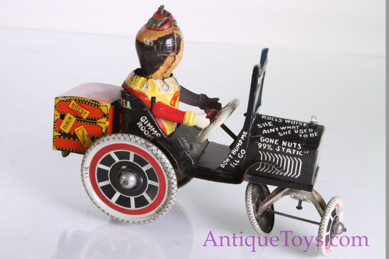 Antique Marx Joy Rider with Highway Henry Tin Windup Jalopy for Sale - Image 7