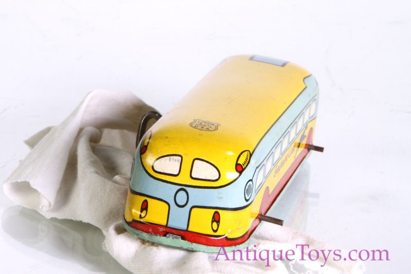 J Chein Tin Windup Greyhound Lines Bus <FONT COLOR="ff000 ">*SOLD*</font> - Image 7