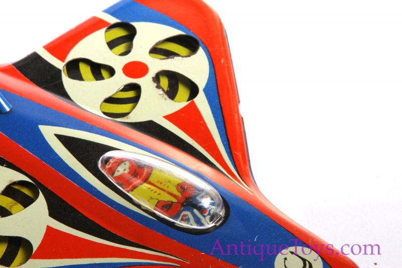 CCP Soviet Russian Tin Toy Jet Airplane with Engine Action <FONT COLOR="ff000 ">*SOLD*</font> - Image 2