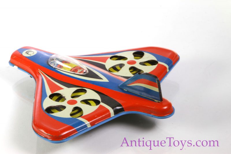 CCP Soviet Russian Tin Toy Jet Airplane with Engine Action <FONT COLOR="ff000 ">*SOLD*</font> - Image 3
