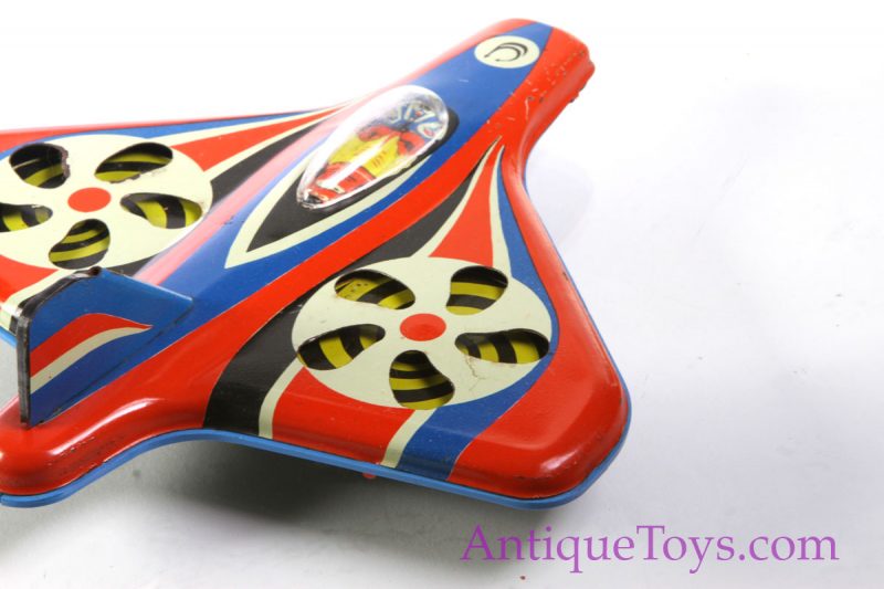 CCP Soviet Russian Tin Toy Jet Airplane with Engine Action <FONT COLOR="ff000 ">*SOLD*</font> - Image 4