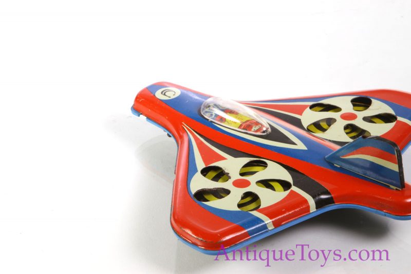 CCP Soviet Russian Tin Toy Jet Airplane with Engine Action <FONT COLOR="ff000 ">*SOLD*</font> - Image 5