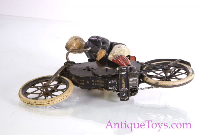 Lehmann Tin Windup Bicycle Halloh for Sale <FONT COLOR="ff000 ">*SOLD*</font> - Image 18