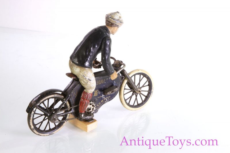 Lehmann Tin Windup Bicycle Halloh for Sale <FONT COLOR="ff000 ">*SOLD*</font> - Image 7