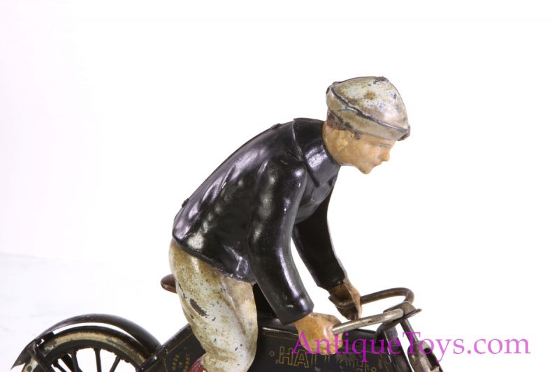 Lehmann Tin Windup Bicycle Halloh for Sale <FONT COLOR="ff000 ">*SOLD*</font> - Image 9